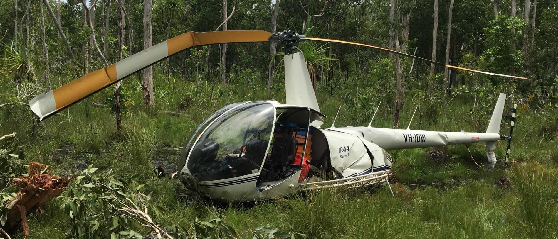 The helicopter carrying Chris 'Willow' Wilson crashed in remote west Arnhem Land in February, 2022.