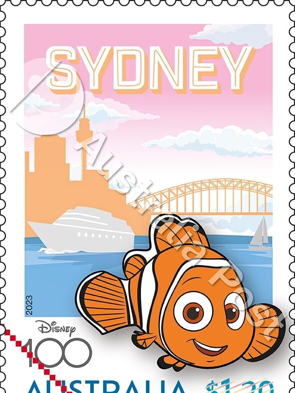 Nemo finds himself back in Sydney - hopefully he stays clear of 42 Wallaby Way. Picture: AusPost