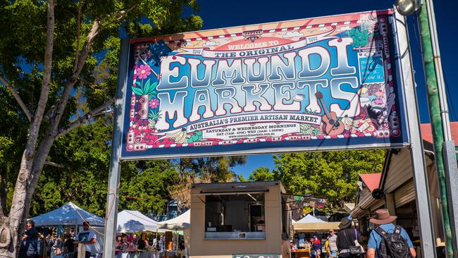 The Eumundi Markets has a variety of stalls. Picture: Tourism and Events Queensland