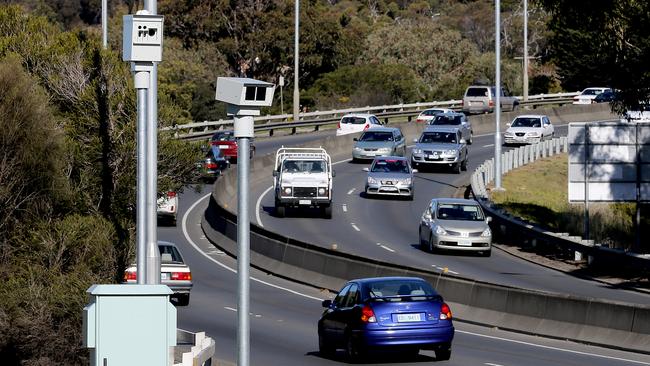 Data collected from the state’s 10 fixed speed cameras has revealed the top spots drivers were detected exceeding the limit. Picture: SAM ROSEWARNE