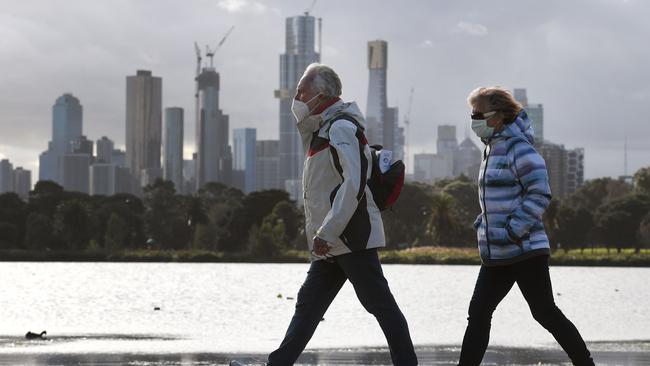 Melburnians are now being encouraged to wear masks when social distancing isn’t possible in public.