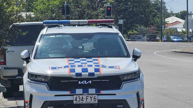 Police at the scene of a dog attack at a home in Gulliver, Townsville.