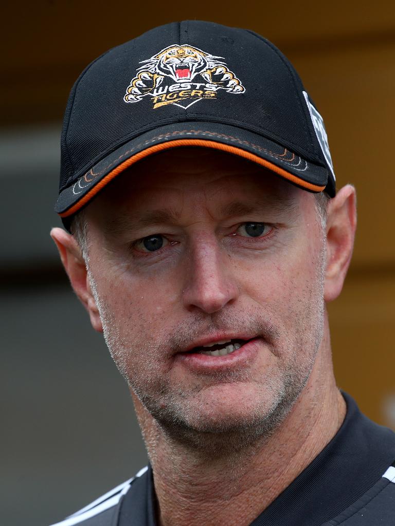 Wests Tigers coach Michael Maguire. Picture: Toby Zerna