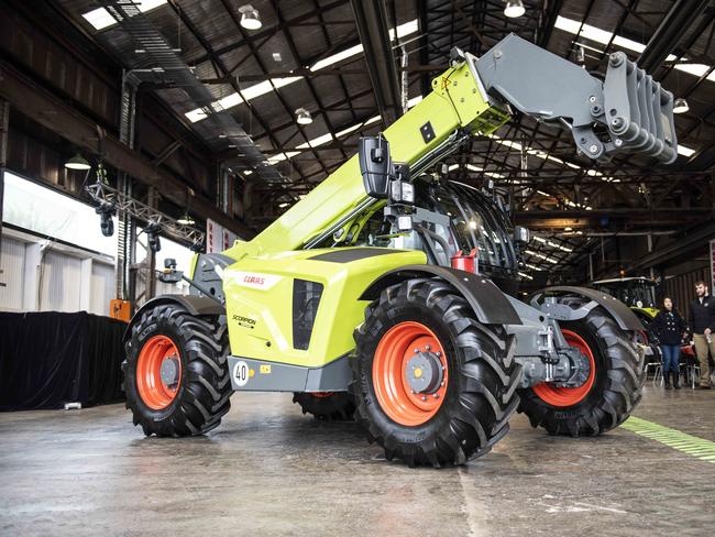 Heavy duties: The Claas Scorpion telehandler at Seaworks Maritime Precinct in Williamstown. Picture: Dannika Bonser