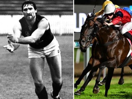 Peter Bosustow and the horse named after the Australian Rules footballer.