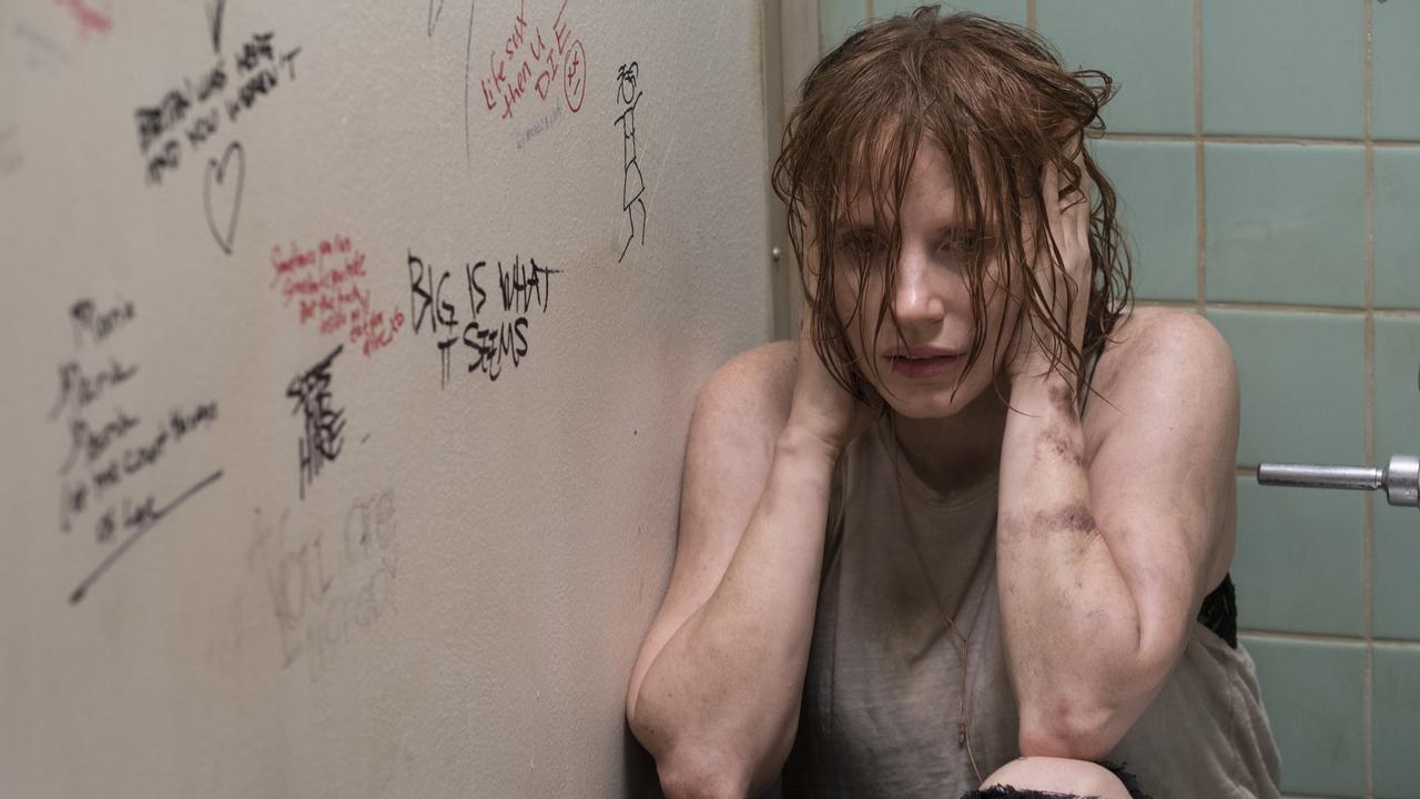 Jessica Chastain undergoing some extreme therapy.