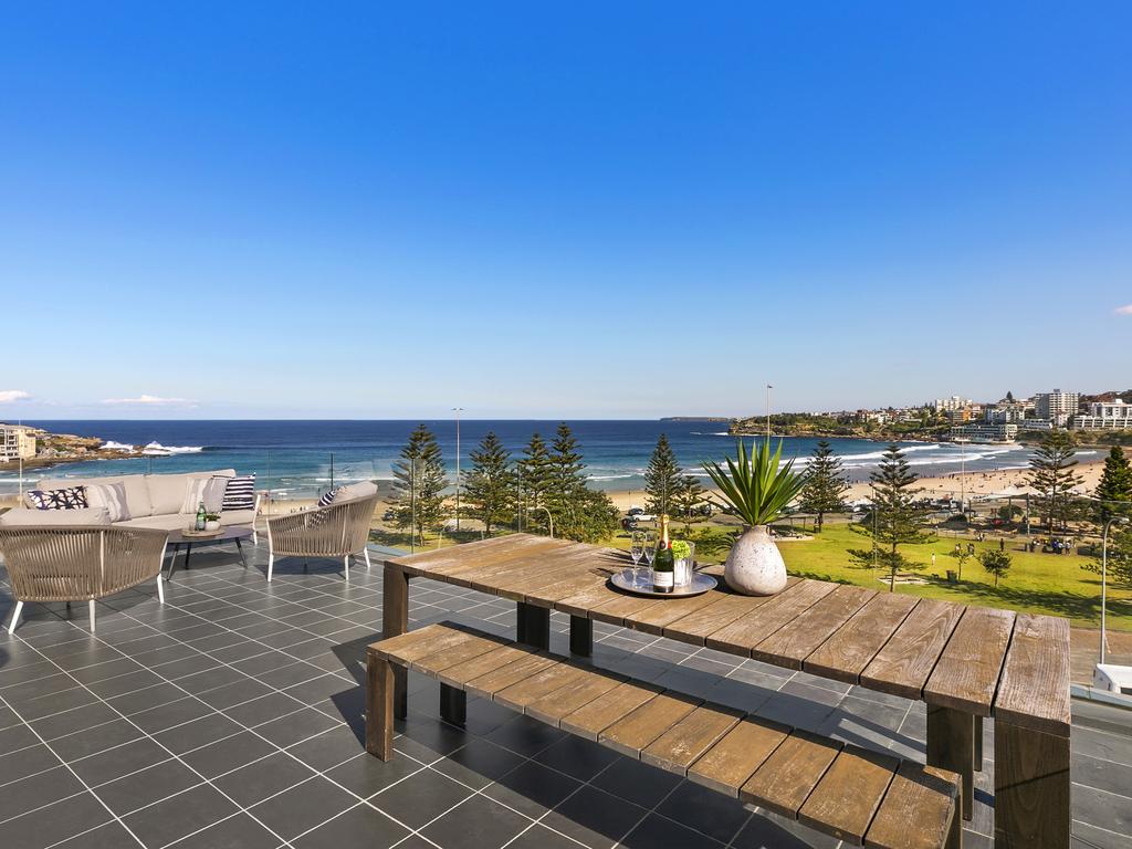 The luxury property has great views on Bondi Beach.