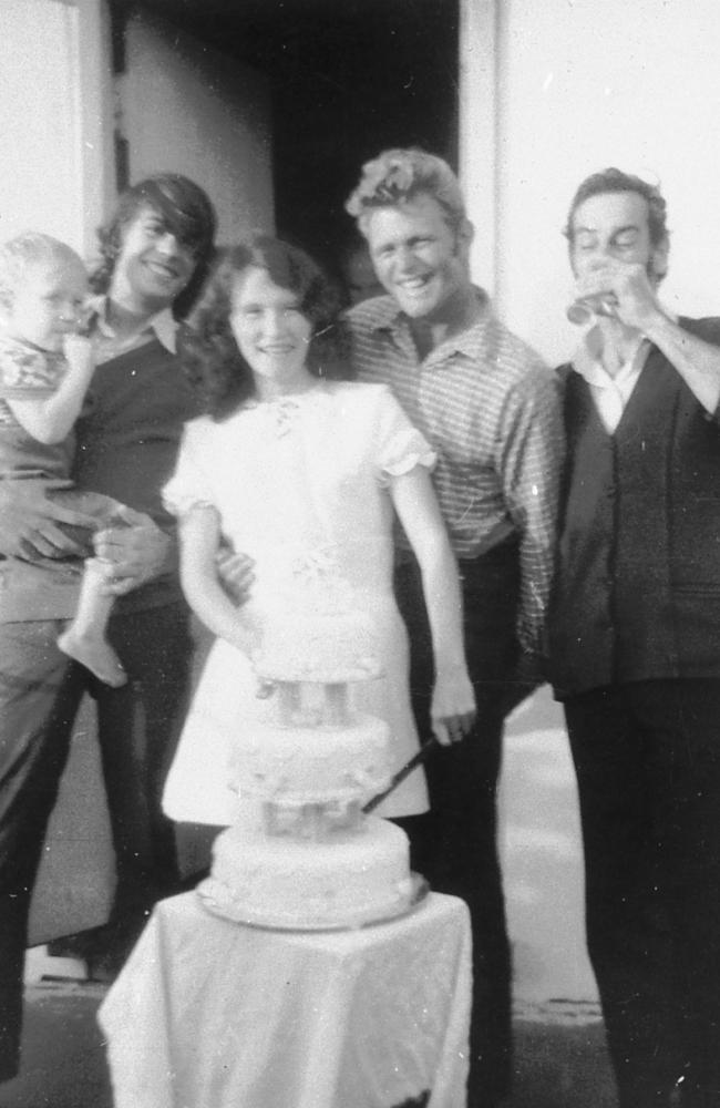 Catherine Birnie, above with first husband Don McLauchlan at their 1972 wedding, threw away a normal life to run off with depraved sex killer David Birnie.