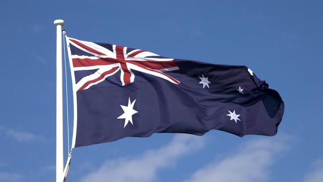 The Australian flag.