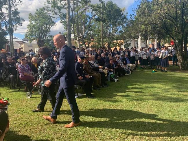 Mayor Glen Hartwig and Elder Aunty Lillian Burke unveiled a new monument in Memorial Park on Monday to honour all known and unknown Aboriginal and Torres Strait Islander service men and women.