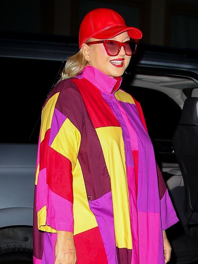 Sia looked happy and confident as she headed out in Manhattan. Picture: Fernando Ramales/Backgrid