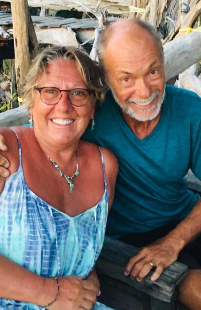 Nikki and Frank Keller in Thailand, before they became stranded in the Maldives on their yacht.