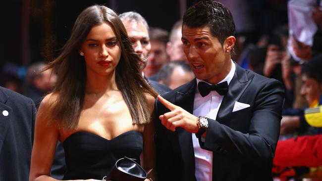 They’re single again ... Irina Shayk and Cristiano Ronaldo have split up. Picture: Christof Koepsel/Getty Images