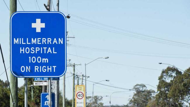 Millmerran Hospital sign. Saturday, 14th Jul, 2018. Picture: Nev Madsen