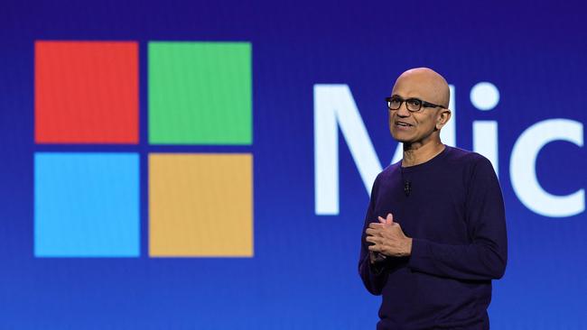 Microsoft Chairman and CEO Satya Nadella is aiming to transform the nature of work via artificial intelligence.