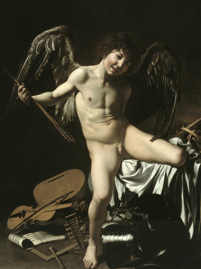 Caravaggio’s Baroque-era painting Omnia Vincit Amor.