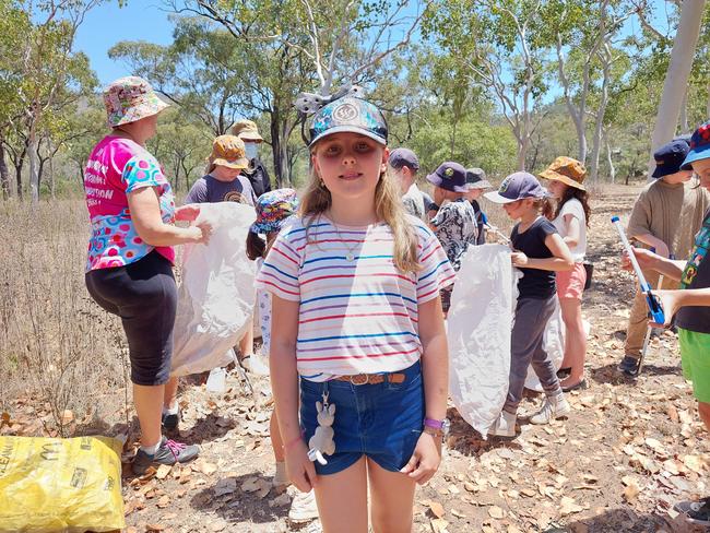 Kirra Truscott was glad to play her part in helping protect the planet. Picture: Leighton Smith