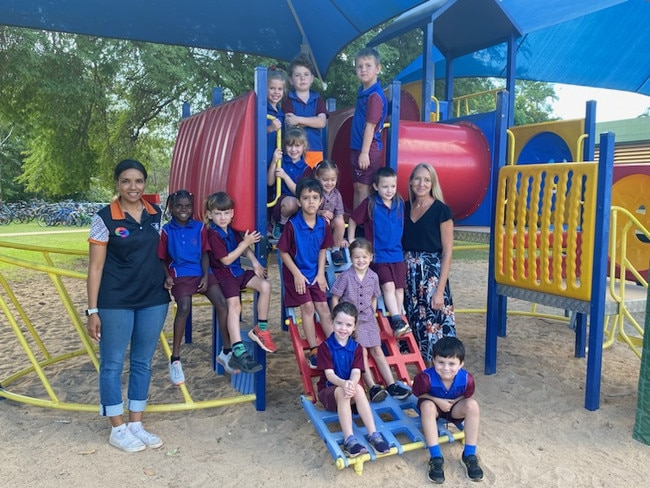 29/08/2024 - Transition A (from Left to Right) - Mrs Cherise Collins, Danika Gurruwiwi, Harvey Gibson, Florence Alexander, Otto Meissner, Alby Burness, Laila Griffiths, Maia Komar, Raidon Rainbow, Hunter Manderson, Ms Jo Gormly, Amara Deane, Poppy Angel, Alexander Parr Picture: Jetske Hines