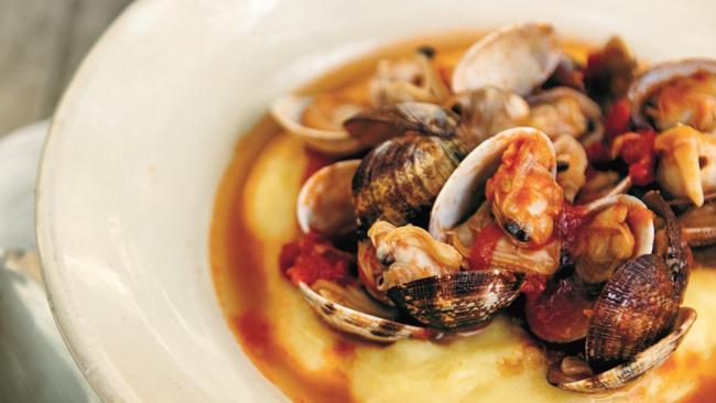 Emiko Davies’ Vongole e Polenta. Picture: Emiko Davies.