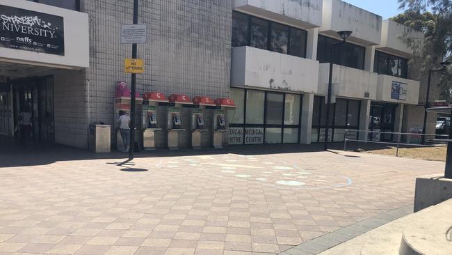 The walkway where a 16-year-old boy was stabbed in Mt Druitt on November 11. Picture: Kate Lockley