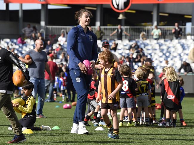 One of many Auskick clinics around the country. Picture: Alan Barber