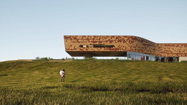 Designed by architects Cumulus Studio, the wild structure is an artistic tribute to Old Young’s original tin shed.