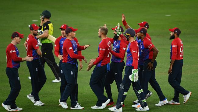 England defeated the Aussies by eight wickets on Sunday. Photo by Alex Davidson/Getty Images