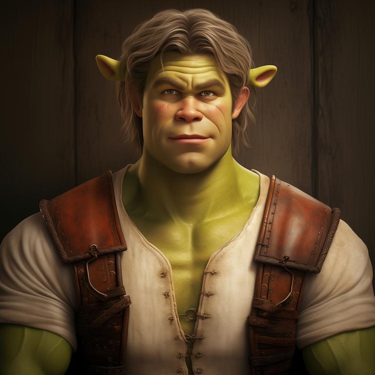 Hemsworth the hunky ogre: Chris brings his flowing locks and Aussie charm to Shrek’s swamp.