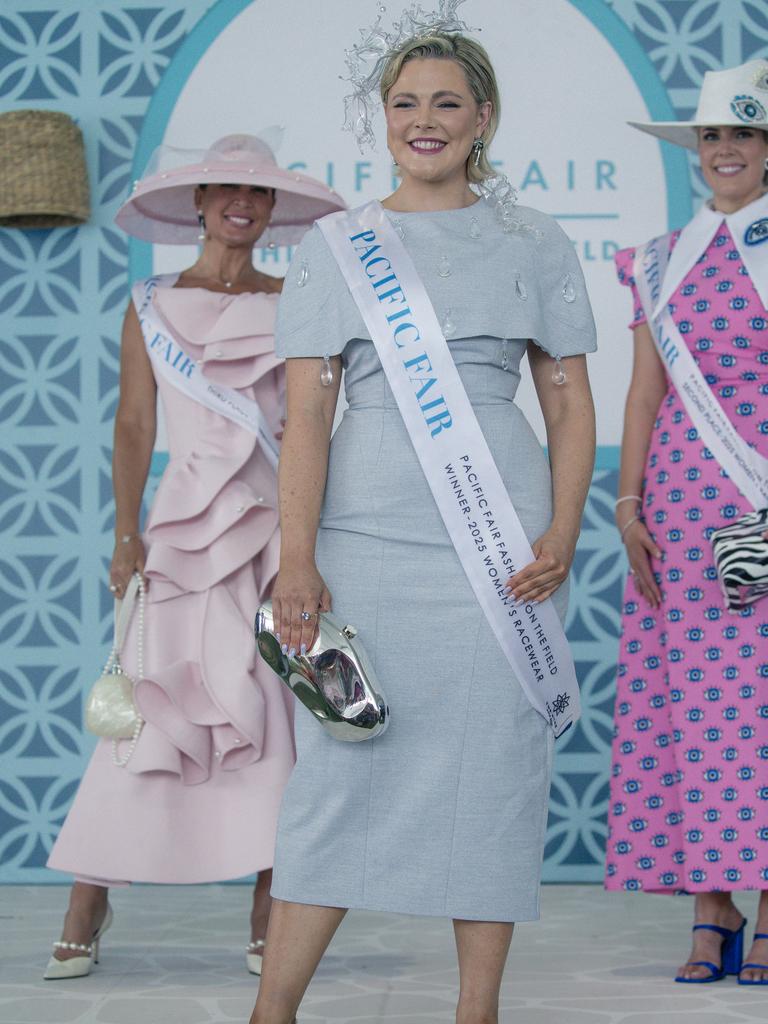 Peri Cardiff (centre) stole the show after taking out the Best Dressed Lady title, Picture: Glenn Campbell