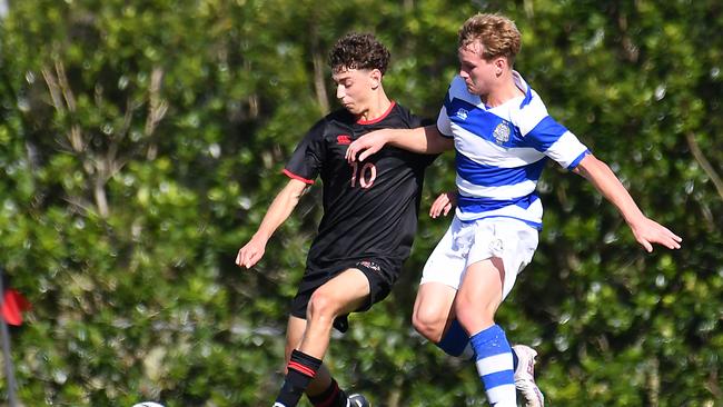 GPS First XI football between Terrace and Nudgee College. Saturday May 6, 2023. Picture, John Gass