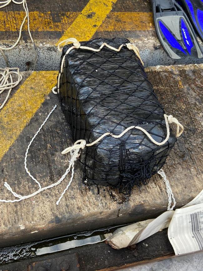 Police in Colombia’s Caribbean port of Cartagena, which is a source of drugs for Australia, dive under ships each day to check if they have been compromised.