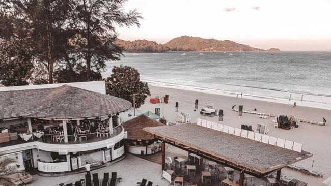 A former friend of Maurice Van Ryn said the confessed paedophile would spend time at The Bay and Beach Club at Patong Beach. Picture: Facebook