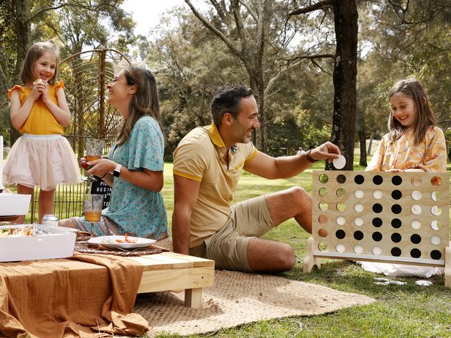 Vicki Ryvchin and her family are looking forward to being allowed to go out for picnics again. Picture: Jonathan Ng