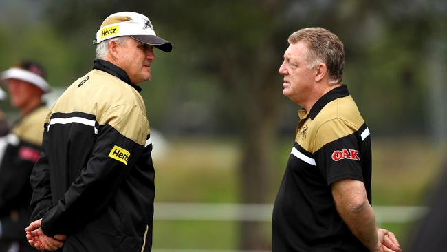 Anthony Griffin and Phil Gould are at odds in Penrith.