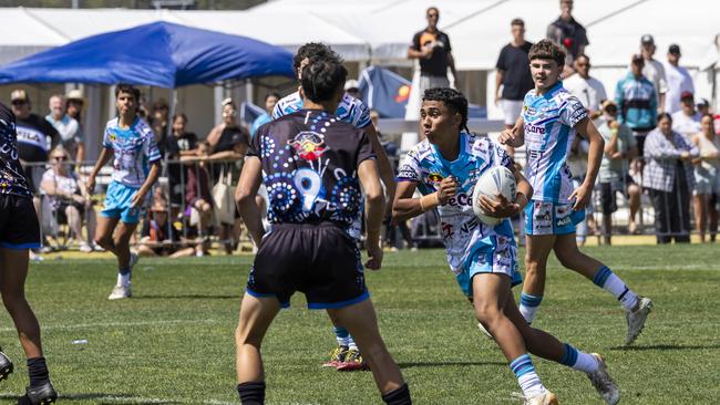 U15s boys Koori Knockout grand final, Mindaribba Warriors vs Campbelltown Ghosts. Picture: Andrea Francolini