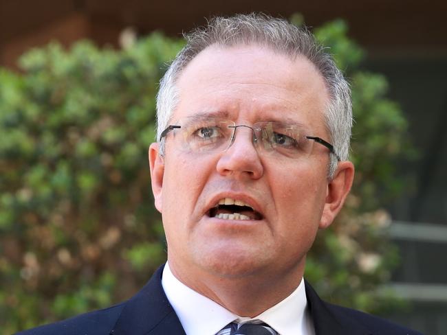 Treasurer Scott Morrison during a press conference in Perth, Wednesday, Aug. 24, 2016. (AAP Image/Richard Wainwright) NO ARCHIVING