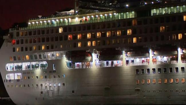 woman overboard cruise ship australia