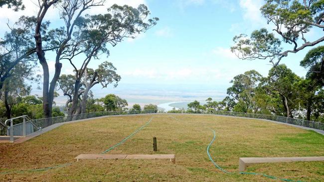 The amphitheatre on Mt Archer will open to the public in May. Picture: Jann Houley