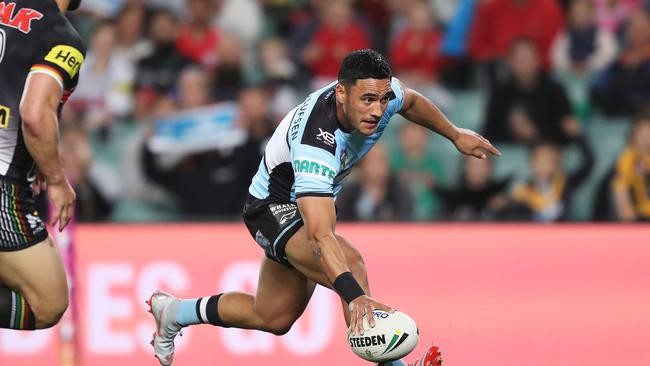 The shock departure of Valentine Holmes to the NFL opened up funds for the Sharks. Picture: Brett Costello