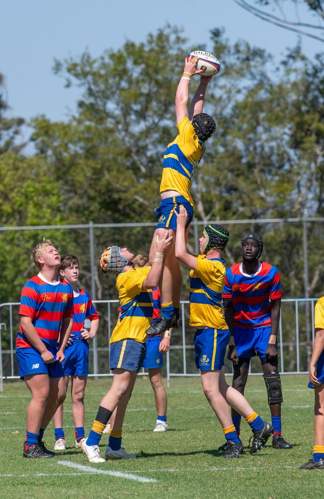 Downlands 14A vs TGS 14A. 2024 O'Callaghan Cup day at Downlands College. Photo by Nev Madsen