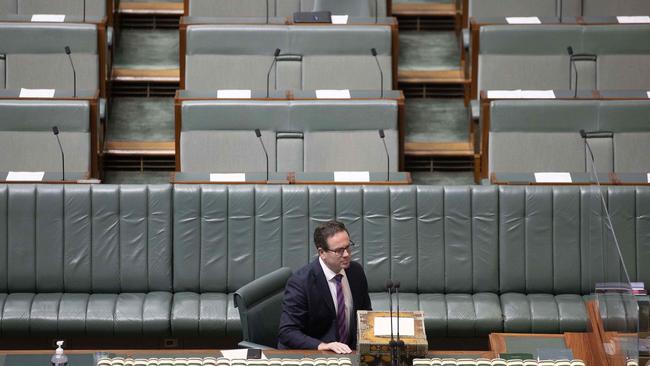 Matt Keogh, Minister for Veterans' Affairs in Parliament House in Canberra after his speech responding to the 13 recommendations of the Royal Commission into Defence and Veteran Suicide interim report. Picture: NCA News Wire