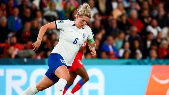 England skipper Millie Bright. (Photo by Patrick Hamilton / AFP)