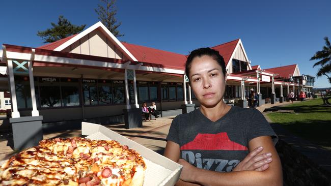 Employee Nivia Macella at Kirra Pizza Hut. Photograph: Jason O'Brien