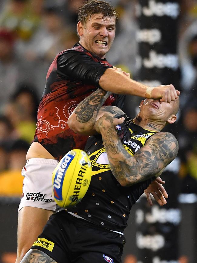 Michael Hurley had three-quarter length sleeves on during the Dreamtime game.