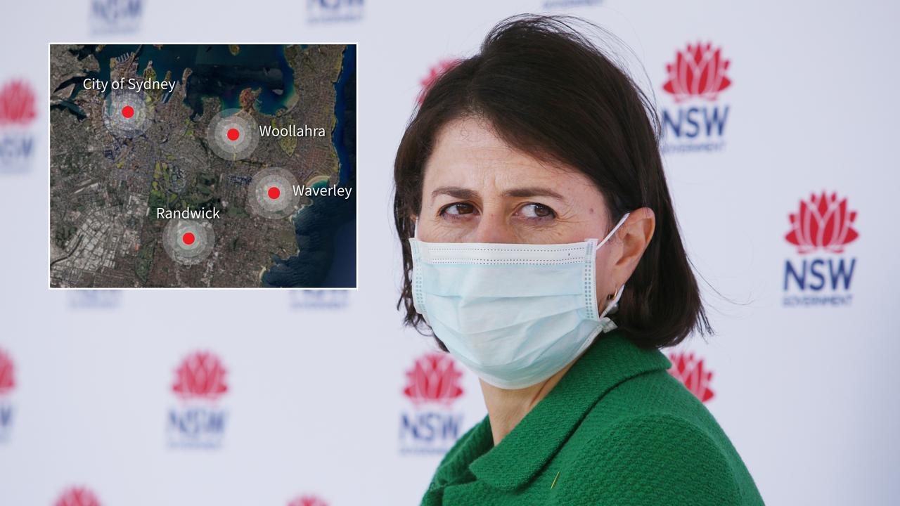 Gladys Berejiklian has locked down four Sydney LGAs. Picture: Lisa Maree Williams/Getty Images