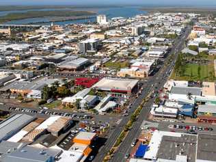 Aerial shot of Mackay city. Picture: Lee Constable