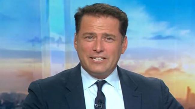 Karl Stefanovic thanks Lisa Wilkinson for her 10 years as co-host on The Today Show. Picture: Today