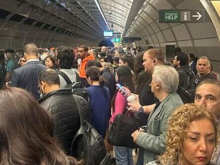 Utter confusion:The scene at Epping Metro station before 7am on Thursday. Picture: Supplied