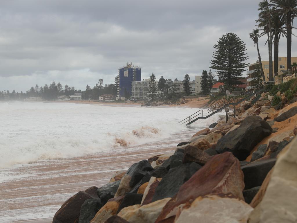 A danger of coastal erosion at Collaroy. Picture: John Grainger