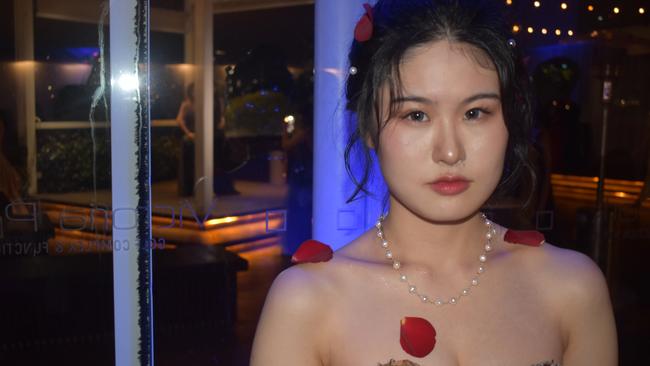 Modesty Chang at Queensland Academies Creative Industries formal.